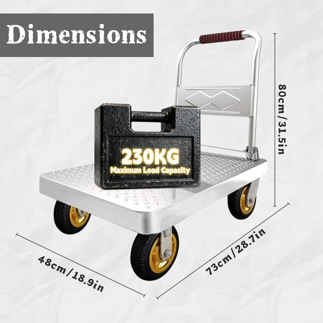 Plattformwagen Klappbar 230kg, Campingwagen, Robuster Wagen Zum Bewegen Schwerer Gegenstände, Sackka