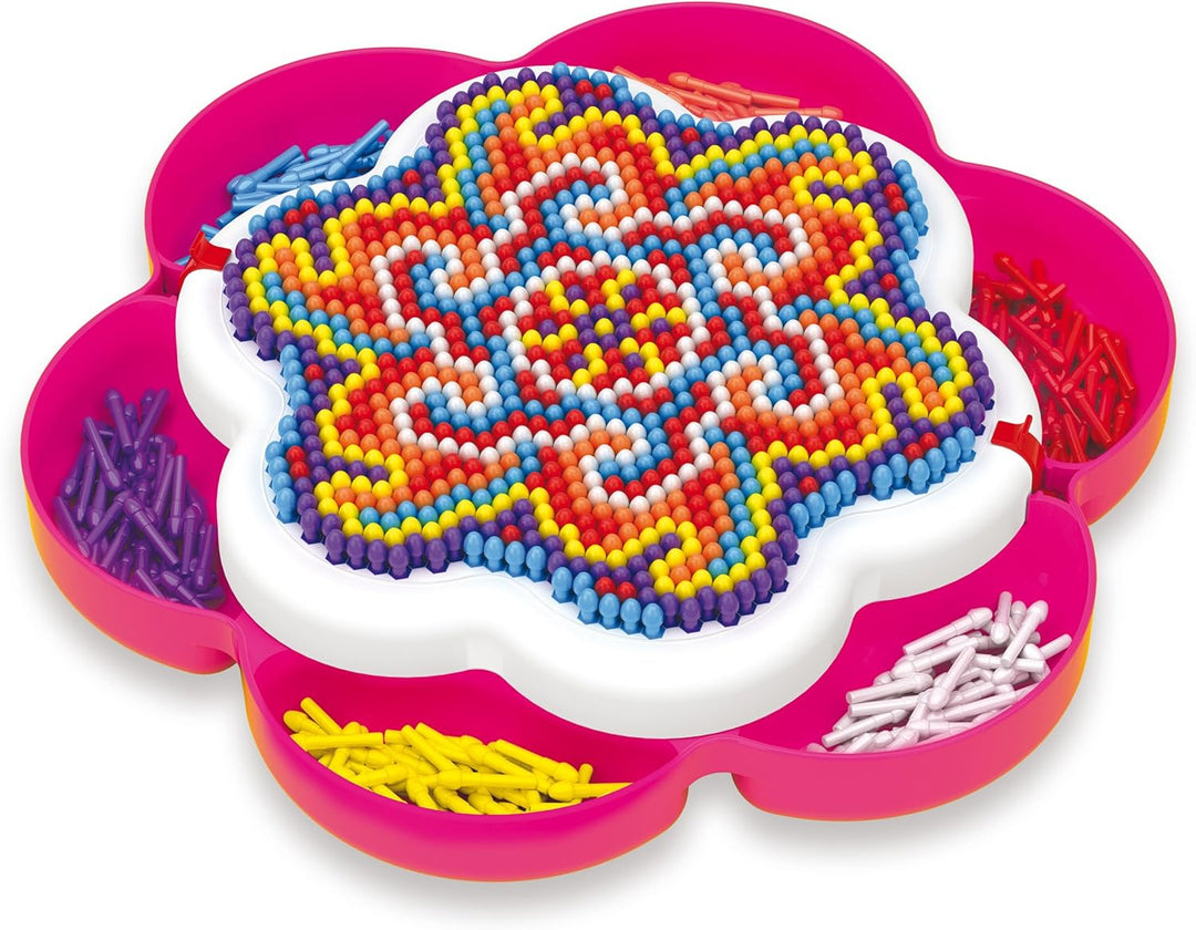 Quercetti Fantacolor Mandala Daisy Mosaik Bastelset Kinder 5+ Jahre Mosaiksteine zum Basteln Kreativ