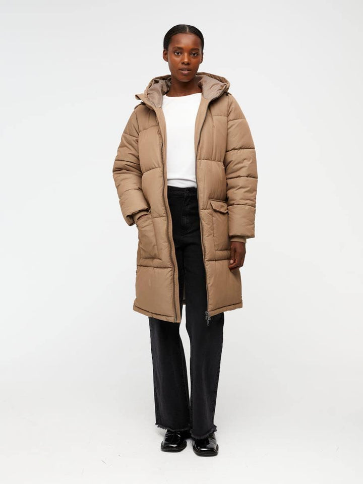 Object Damen Objzhanna L/S Long Jacket Noos Jacke S Fossil, S Fossil