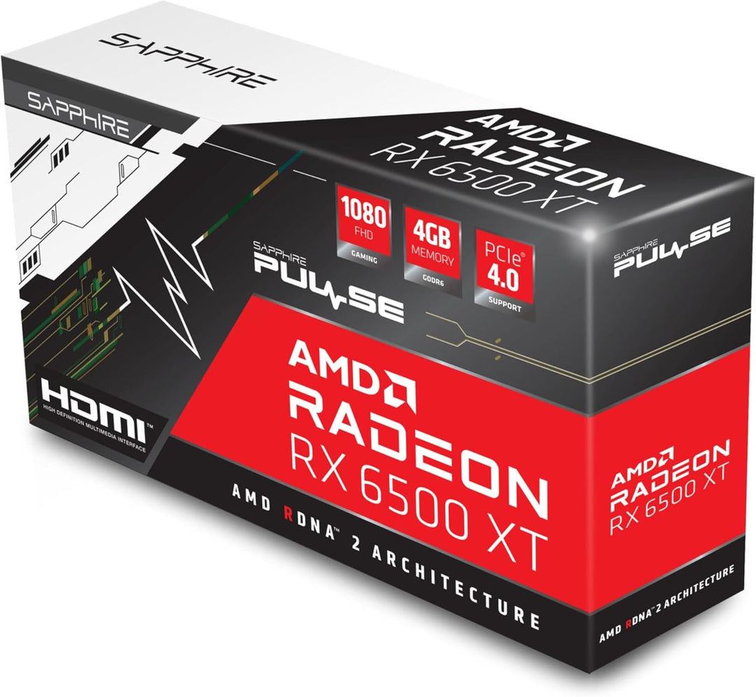 Sapphire Pulse AMD Radeon™ RX 6500 XT ITX Pure Gaming OC 4GB GDDR6 HDMI/DP