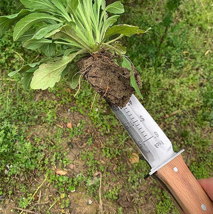 Berry&Bird Hori-Hori Gartenmesser, Boden Schaufel Barebones 177.8mm gezackte Klinge Pruner zu entfer