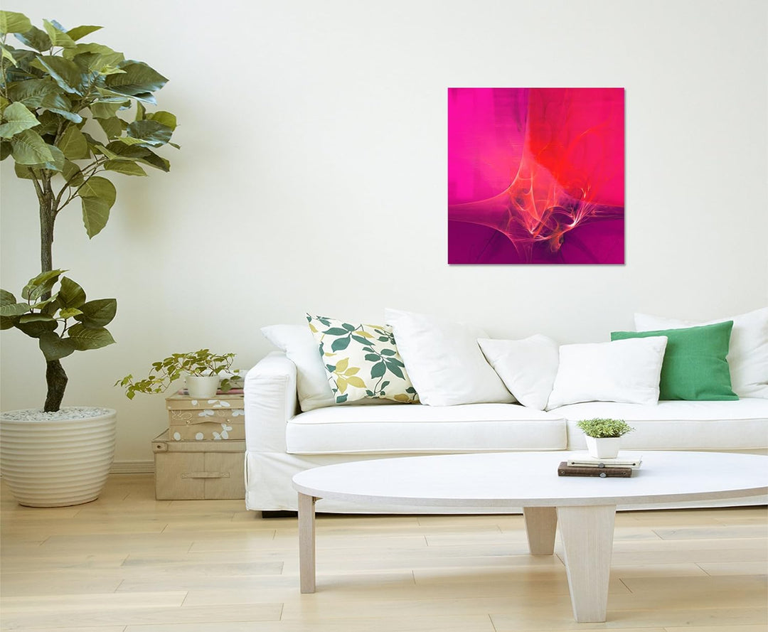 Paul Sinus Art Modernes Wandbild Abstrakt028_60x60cm Abstrakte Kunst Kunstdruck auf Leinwand Zeitlos