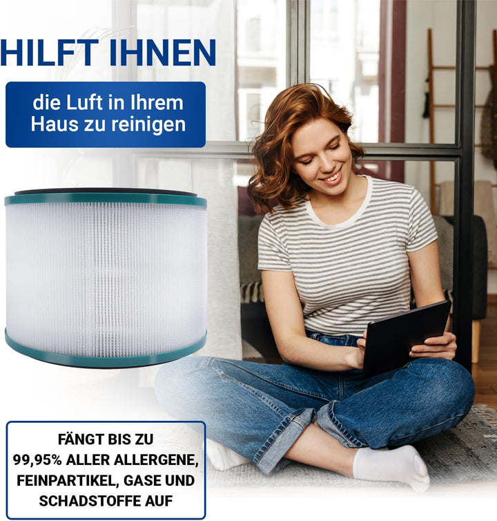 VIOKS 2x Luftreiniger Hepa-Filter Ersatz für Dysоn Ersatzfilter Luftreiniger 968101-04 - Filter für