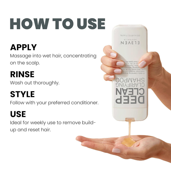 ELEVEN AUSTRALIA Deep Clean Clarifying Shampoo | Für eine gründliche Reinigung, während das Haar und