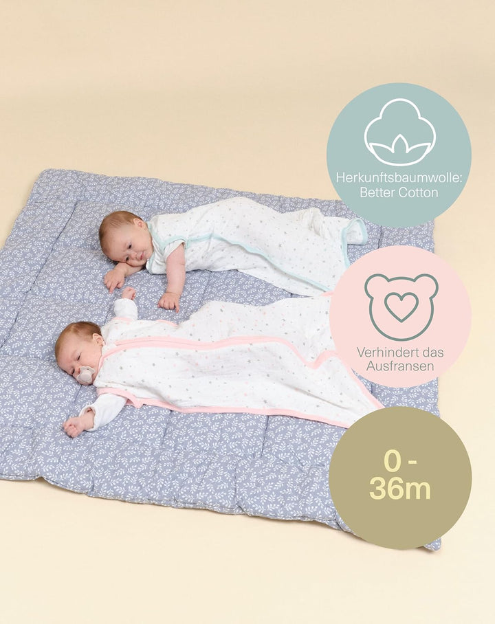 molis&co. Baby-schlafsack. Grösse: 95 cm (18-36 Monate). Ideal für den Sommer. Pink Sky. 100% Baumwo