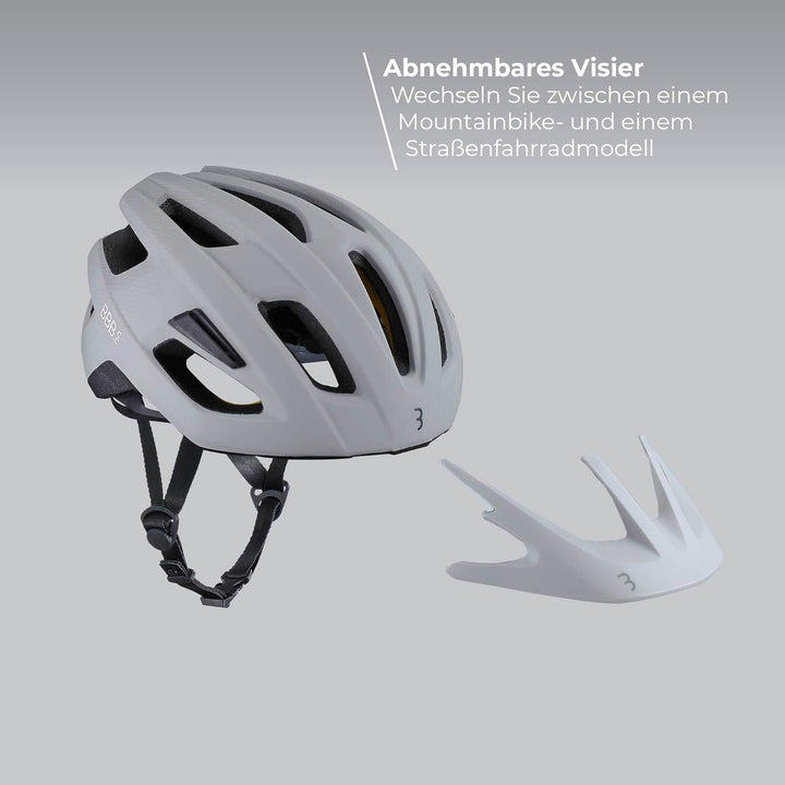 BBB Cycling Fahrradhelm für Herren und Damen Mountainbike und Rennrad mit Abnehmbares Visier und Ins