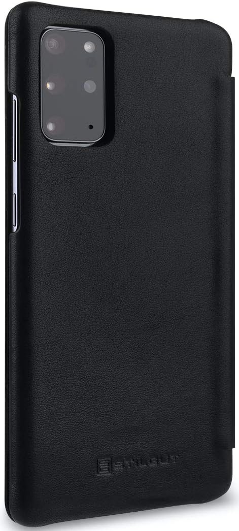 STILGUT Book Case kompatibel mit Samsung Galaxy S20 Plus/S20+ Hülle aus Leder zum Klappen, Klapphüll