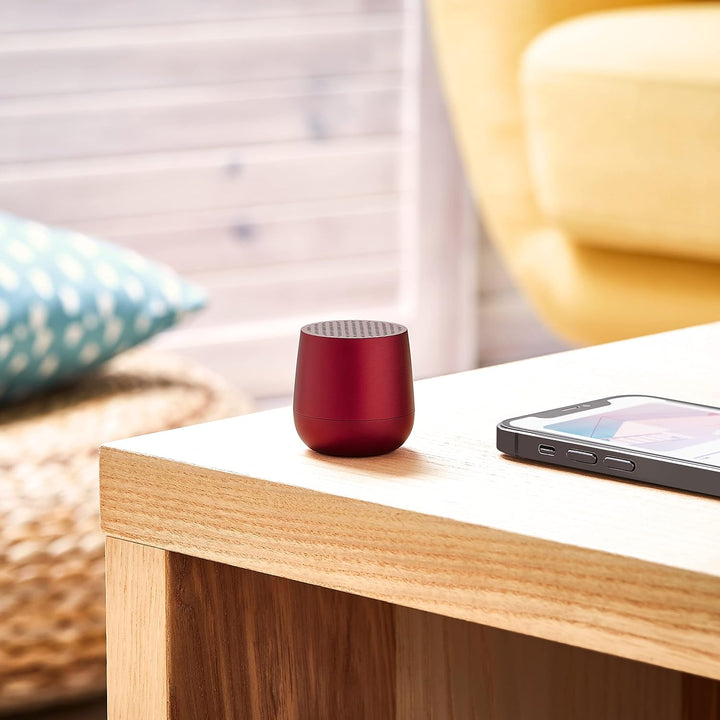 Lexon Mino+ Bluetooth-Lautsprecher (Dunkelrot), Dunkelrot