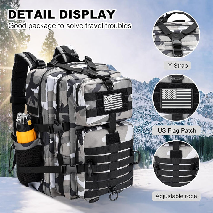 Hannibal Tactical 40L Militär Taktischer Rucksack US Cooper Rucksack Armee Assault Pack 3 Tage Bug O