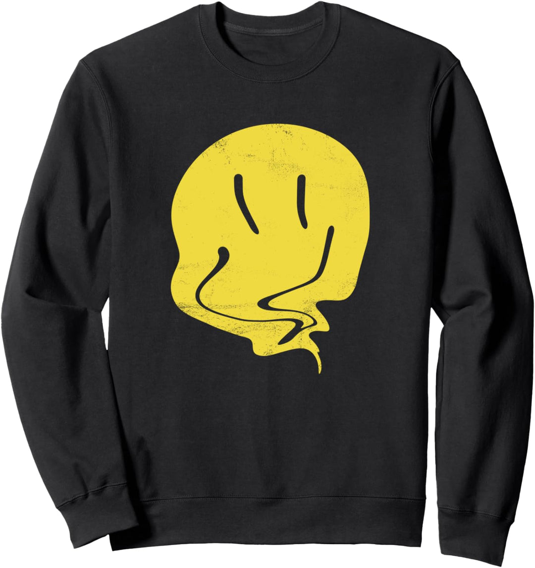 Fifth Sun Deflated Smiley Face Portrait Sweatshirt