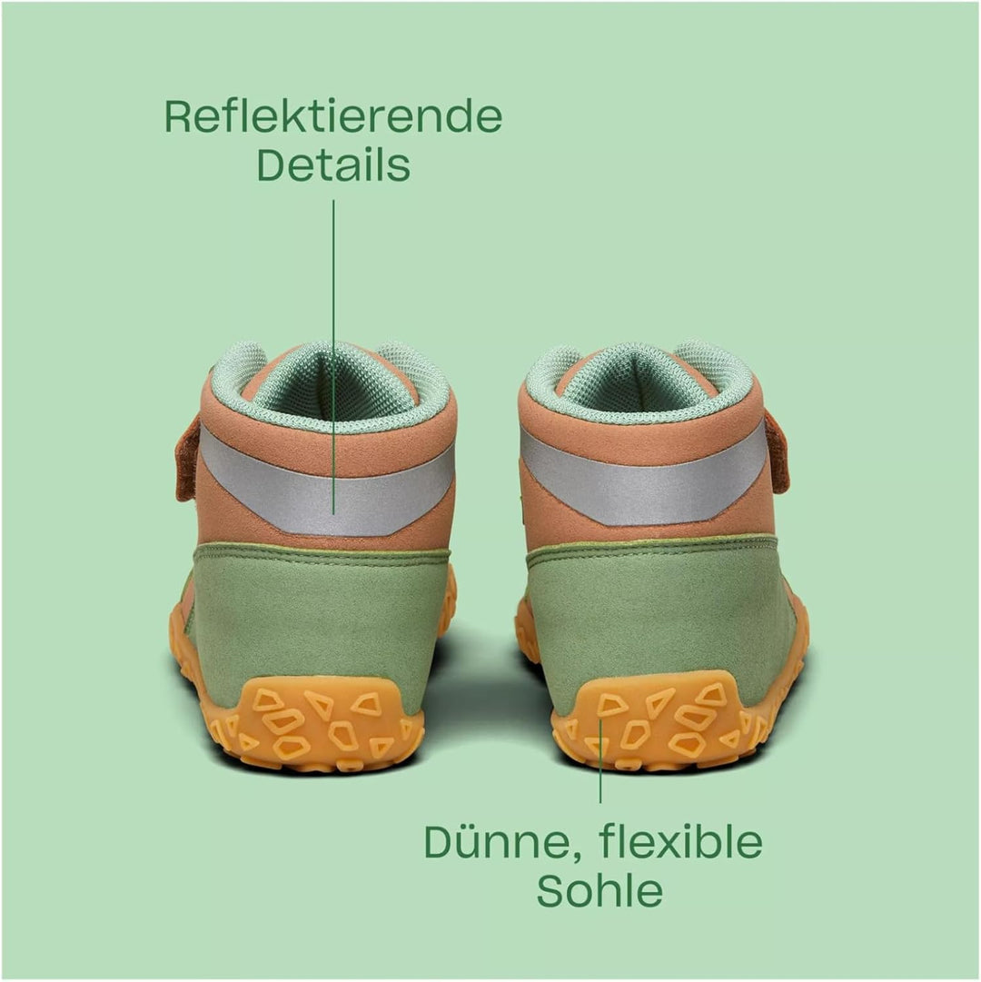 Affenzahn Mid Sneaker Vegan Dreamer Vegan Leicht Mid-Cut Barfuss Sommerschuh Grösse 31-37 Kollektion