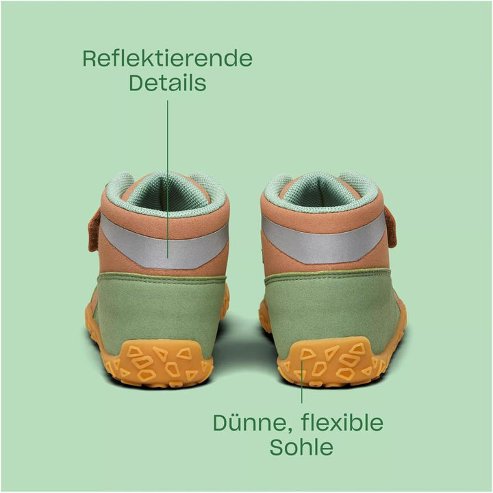 Affenzahn Mid Sneaker Vegan Dreamer Vegan Leicht Mid-Cut Barfuss Sommerschuh Grösse 31-37 Kollektion