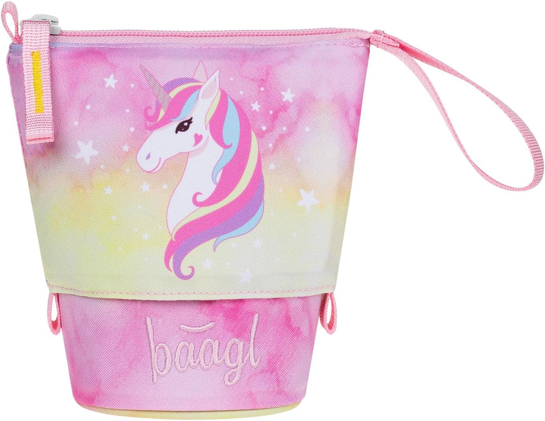 Baagl Federmäppchen Mädchen - Stifteetui Kinder - Mäppchen Etui für Schule - Robuste Federtasche & F