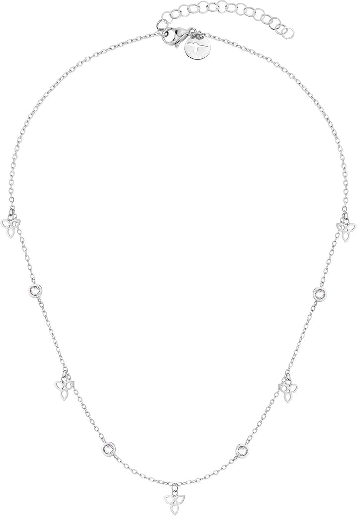 Tamaris Damen Halskette in Silber aus Edelstahl TJ-0001-N-45