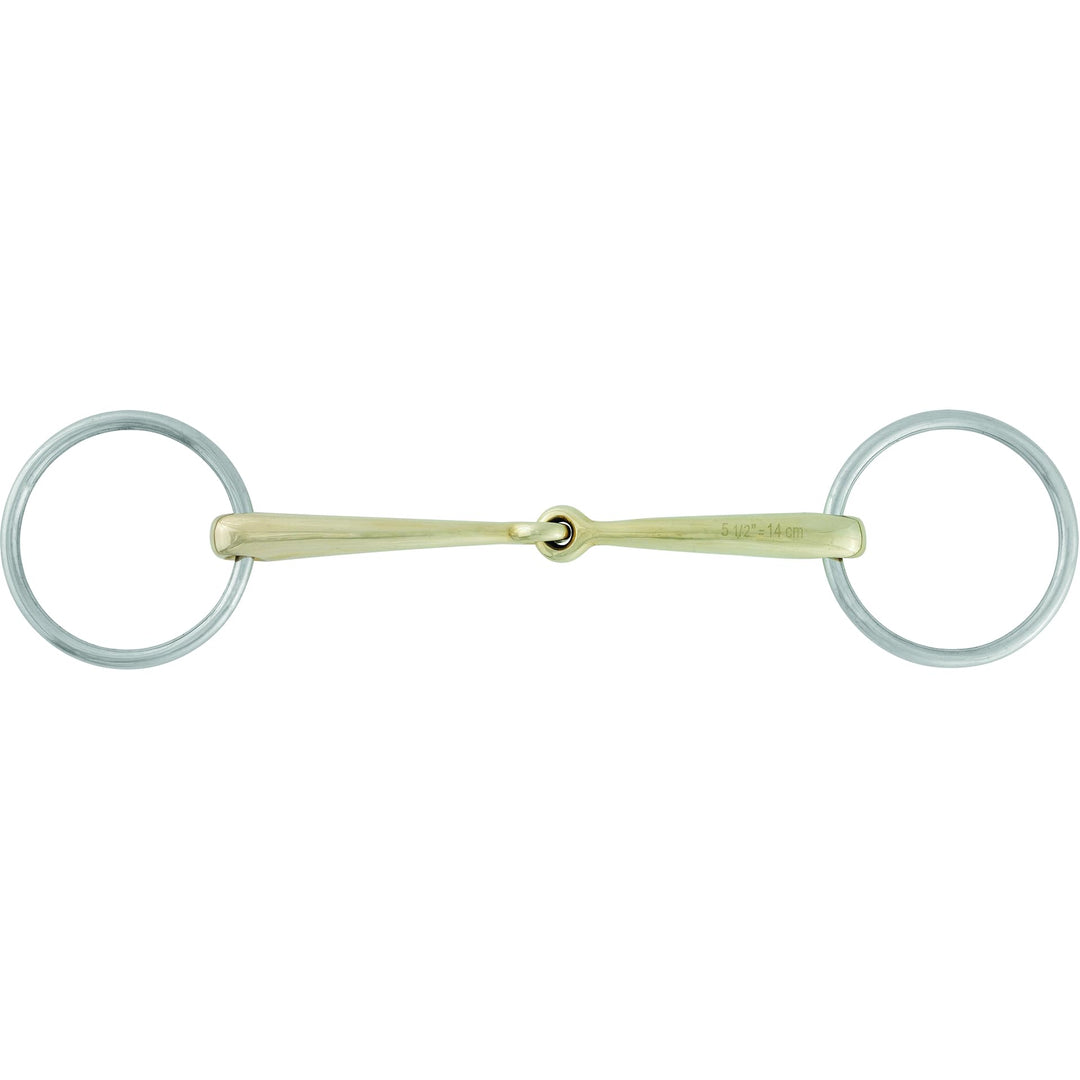 Stübben Gebiss 2296 Unterlegtrense einfach gebrochen 13,0 cm - 12 mm - Sweet Copper, 13,0 cm - 12 mm