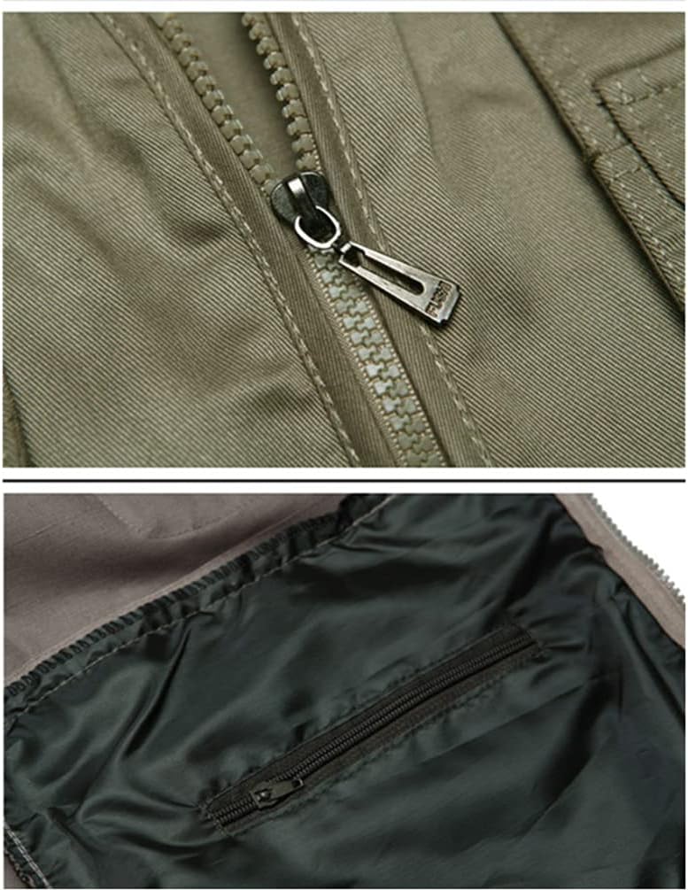 Herren Outdoor Ärmellos Weste Freizeit Angler Camping Wandern Weste mit Vielen Praktischen Taschen X