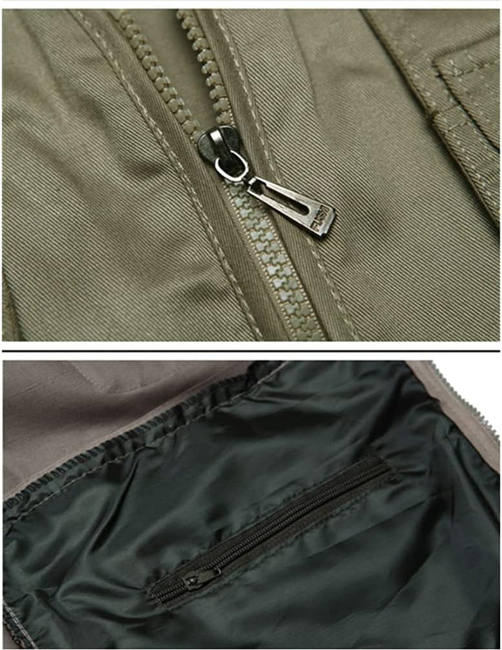 Herren Outdoor Ärmellos Weste Freizeit Angler Camping Wandern Weste mit Vielen Praktischen Taschen X