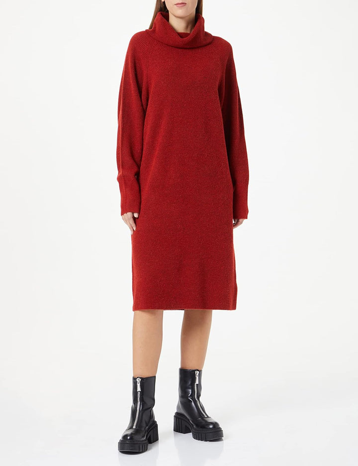 BOSS Damen C_folibia Dress XL Medium Red, XL Medium Red