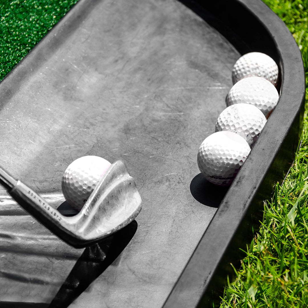 FORB Golf Driving Range Matte | 15mm Golf Kunstrasen – optionaler Gummiunterlage Matte + Golfballsch