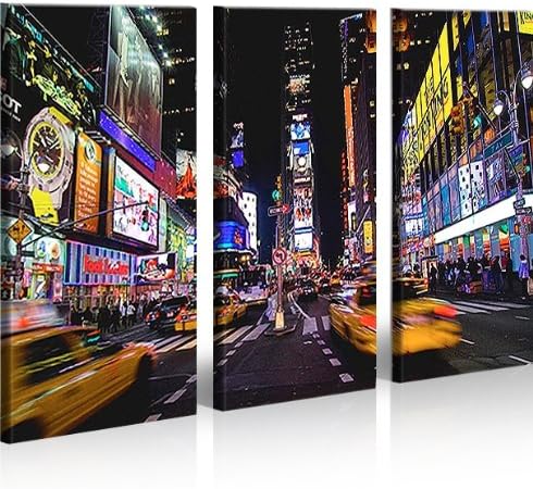 islandburner Bild Bilder auf Leinwand Times Square XXL Poster Leinwandbild Wandbild Art up Your Life