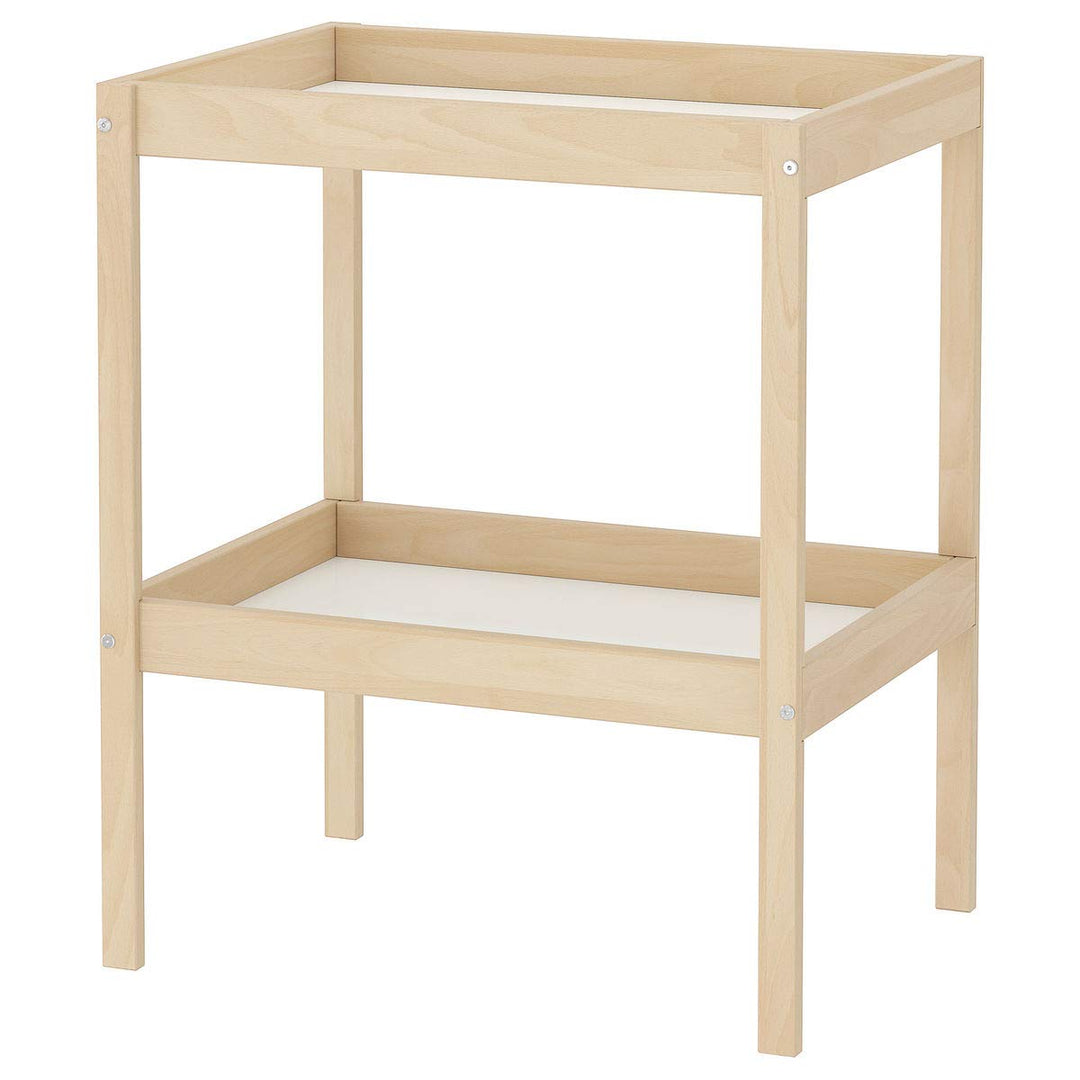 SNIGLAR Wickeltisch 53x87 cm buche/weiss