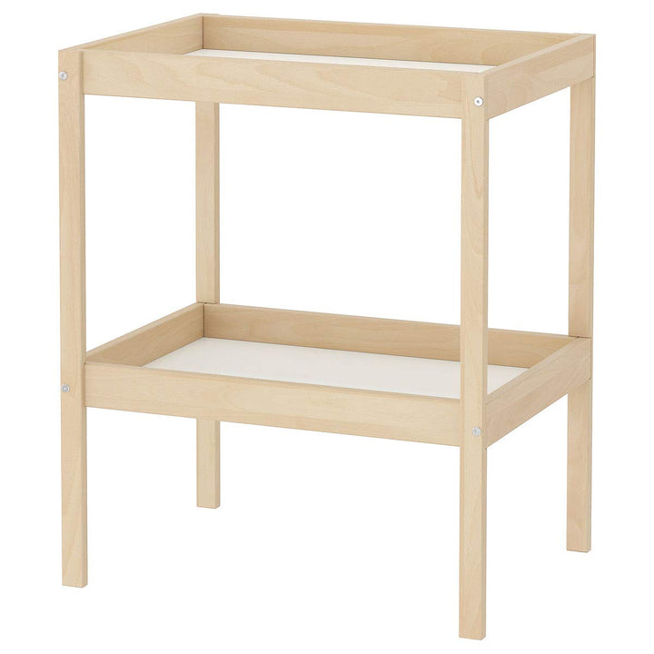 SNIGLAR Wickeltisch 53x87 cm buche/weiss
