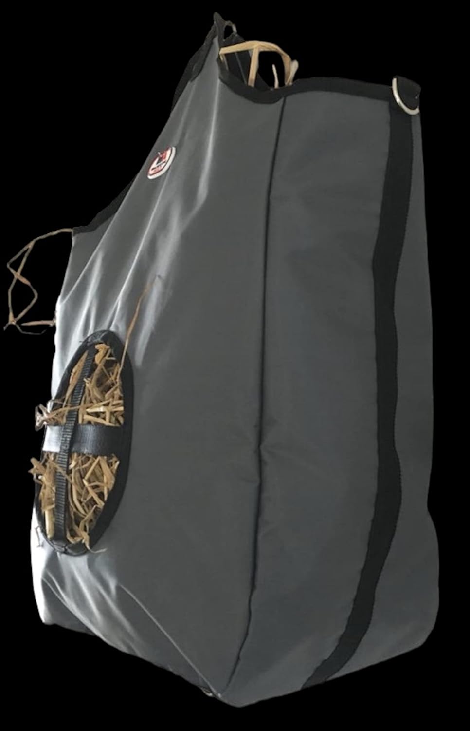 Majestic Ally Heufuttertasche aus Nylon für Pferd, Ziege, Schaf doppelseitiges offenes Futterloch mi
