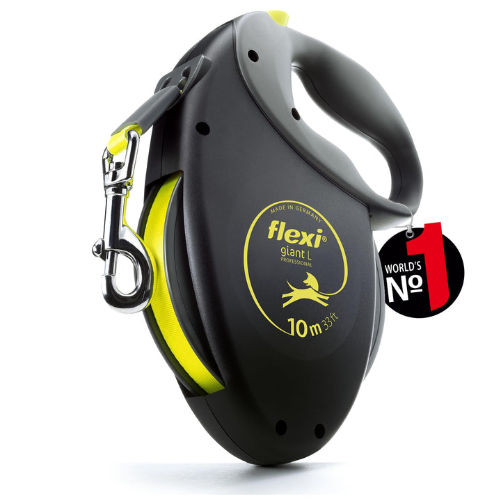 flexi Giant Professional L Gurt 10 m für Hunde bis 50 kg, schwarz/neongelb schwarz/neongelb L 10 m V