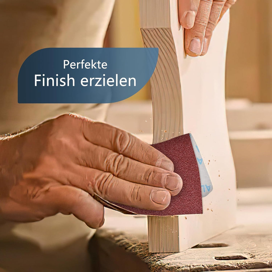 ZEHIQ Schleifpapier Rolle, Schleifpapierrollen Körnung 60, 100 mm x 10 m Schleifleinen Rolle für Han