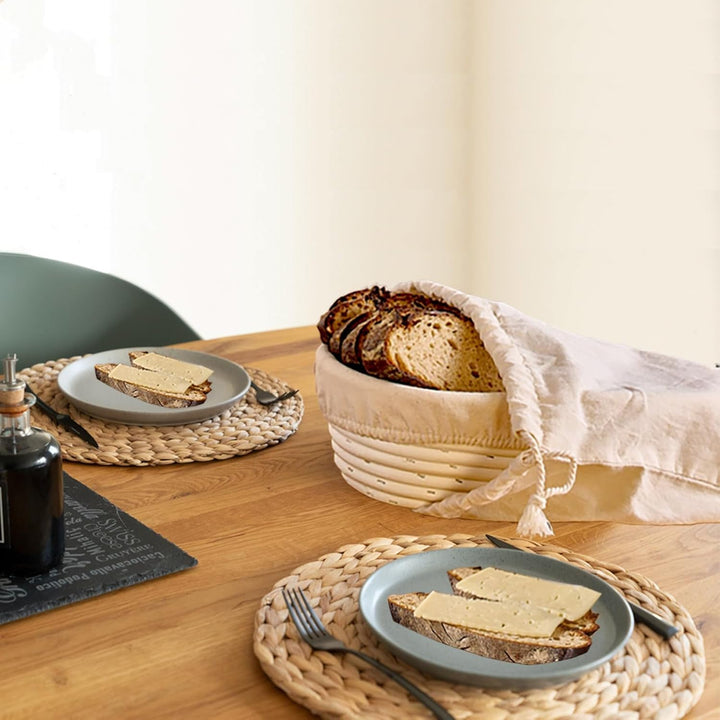 Gärkorb Oval 28cm, Gärkörbchen 1.2kg aus Peddigrohr, Brotbacken für Brot, Brot Backen Zubehör, Garkö