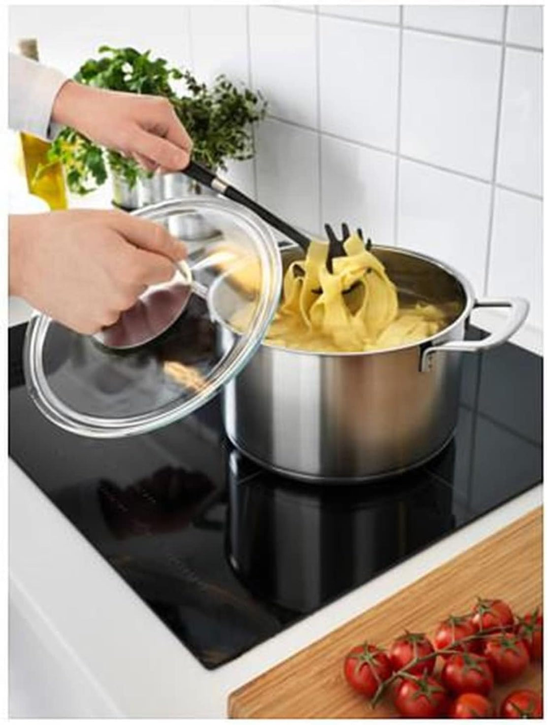 IKEA Ikea 365+ Topf mit Deckel, 8,0 l, Edelstahl