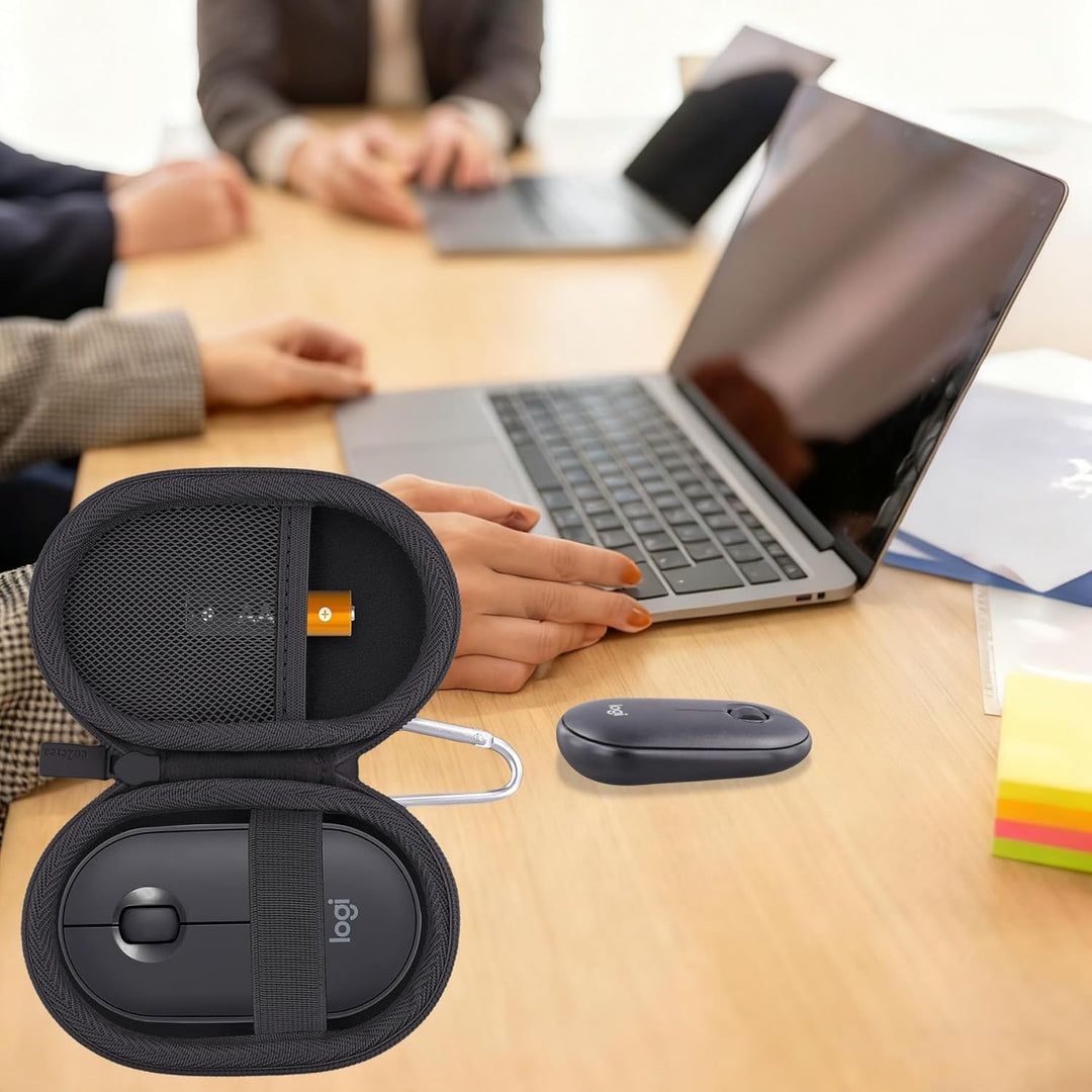 co2CREA Case Harte Reiseschutzhülle Etui Tasche für Logitech Pebble Mouse 2 M350s /M350 Pebble/Logit