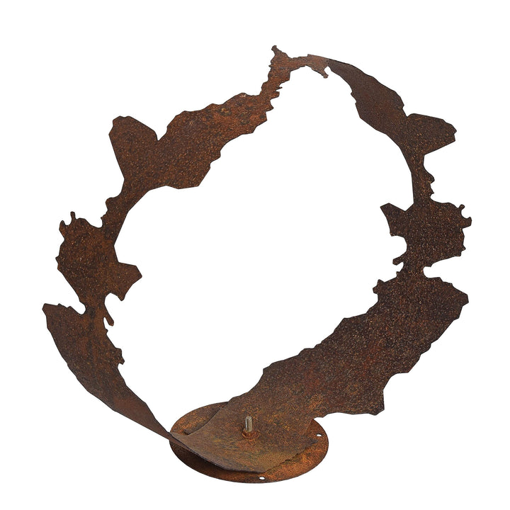 ESTEXO Dekofigur Gartendeko Edelrost Skulptur Gartenskulptur Rost Figur Dekoration Deko 48 cm, 48 cm
