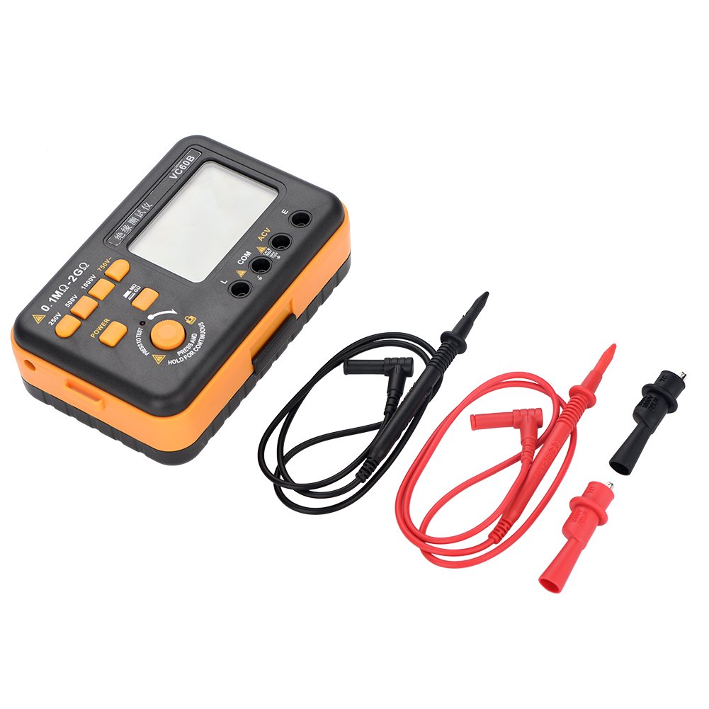 VC60B LCD Digital Megohmmeter Isolationswiderstand Tester MegOhm Meter 200MΩ / 2GΩ
