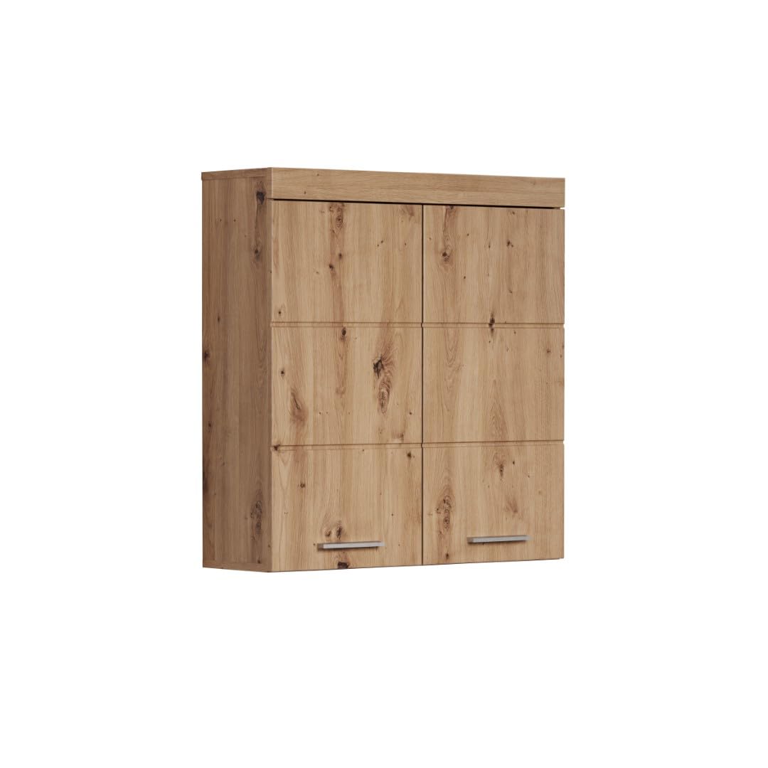 trendteam smart living - Hängeschrank breit - Bad - Amanda - Aufbaumass (BxHxT) 73 x 77 x 23 cm - Fa