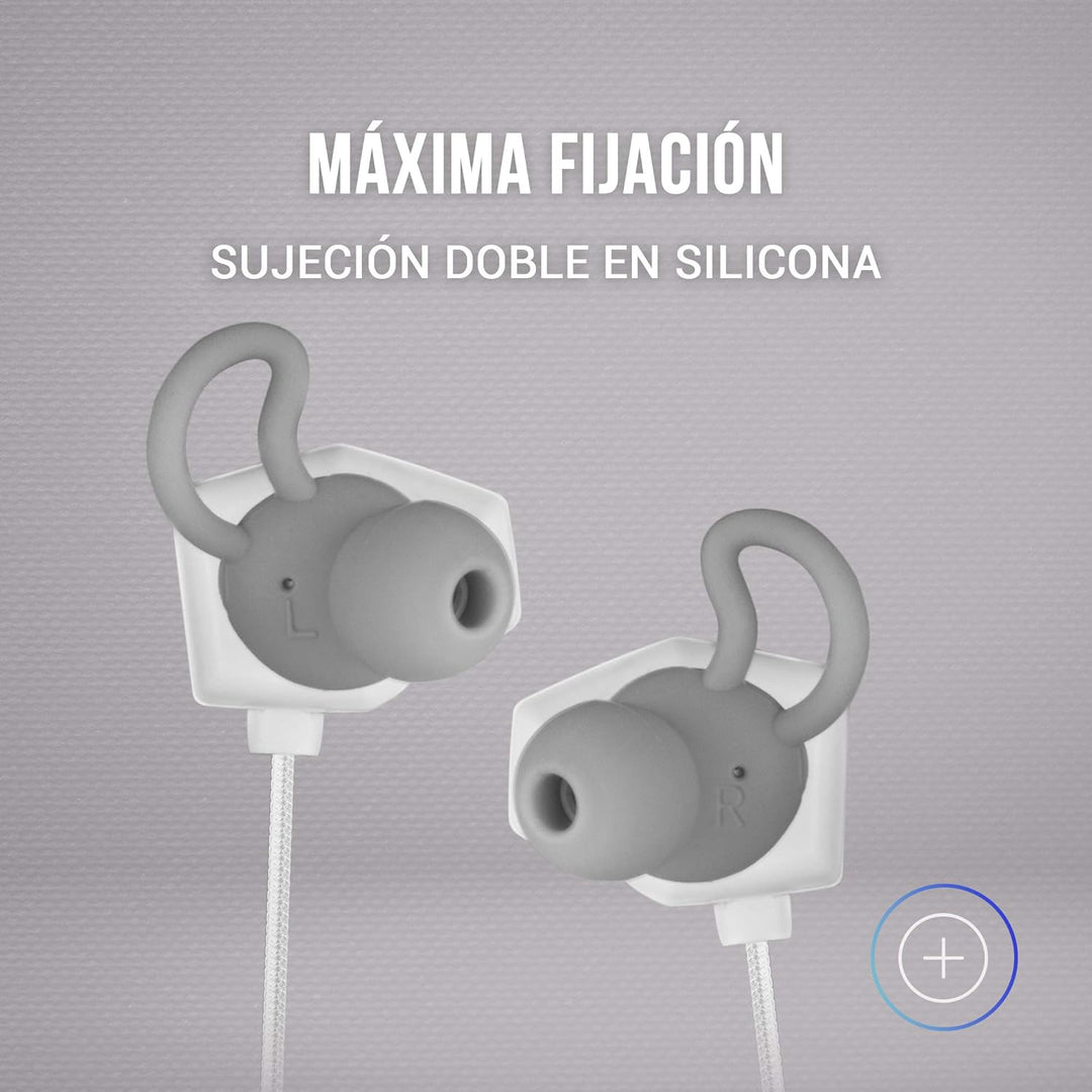 Mars Gaming Gaming MIHXW Weiss, In-Ear-Kopfhörer mit Mikrofon, PS4/PS5/XBOX/SWITCH/PC, pequeño, MIHX