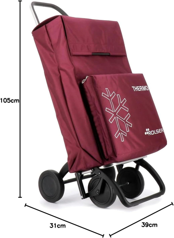 Einkaufstrolley Rolser Thermo Fresh MF 4 Räder - Bordeaux 4 Räder Bordeaux, 4 Räder Bordeaux