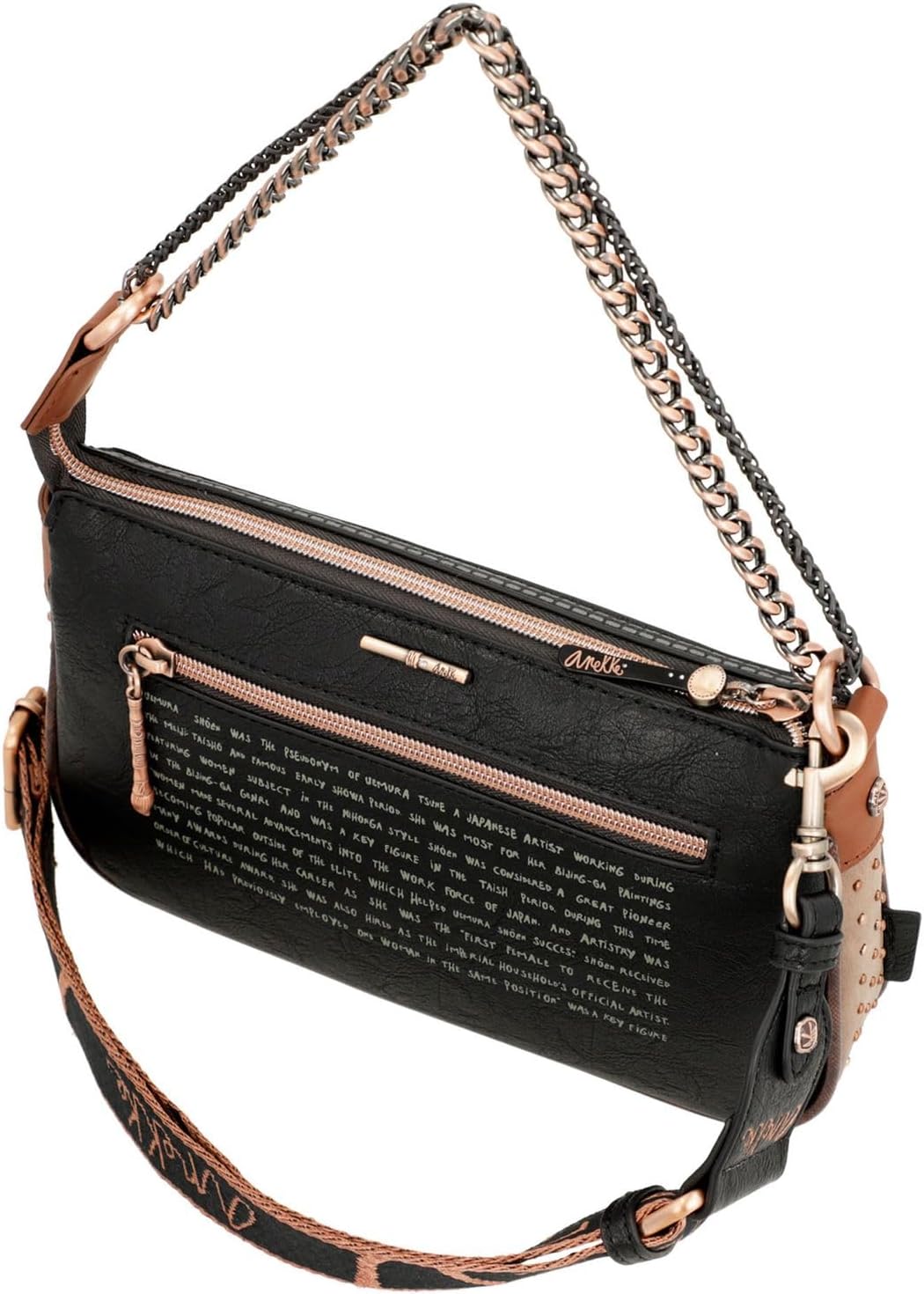 Anekke Shoen Black Umhängetasche 24 cm