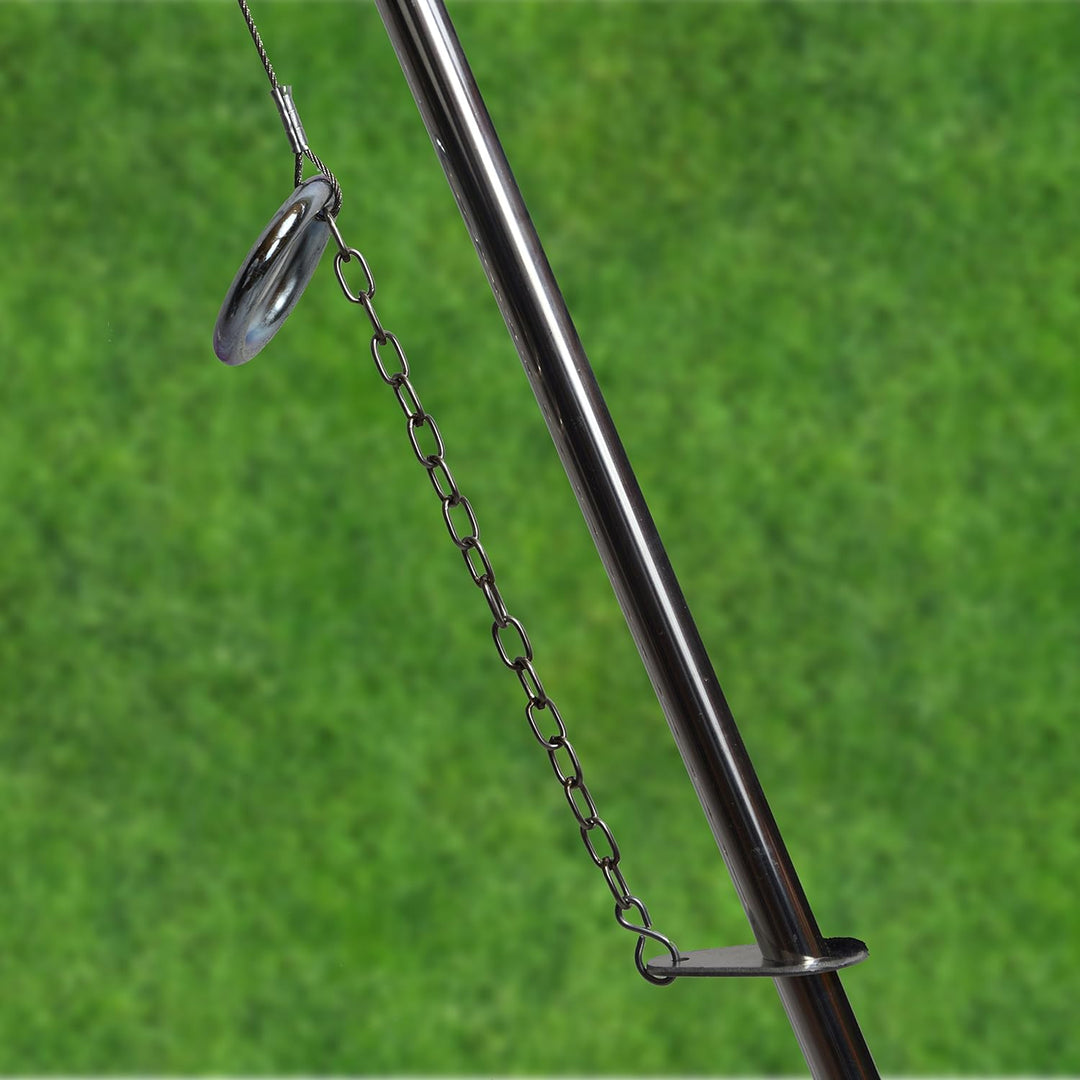 Dreibein Schwenkgrill inkl. 60 cm Edelstahl-Rost aus deutscher Produktion