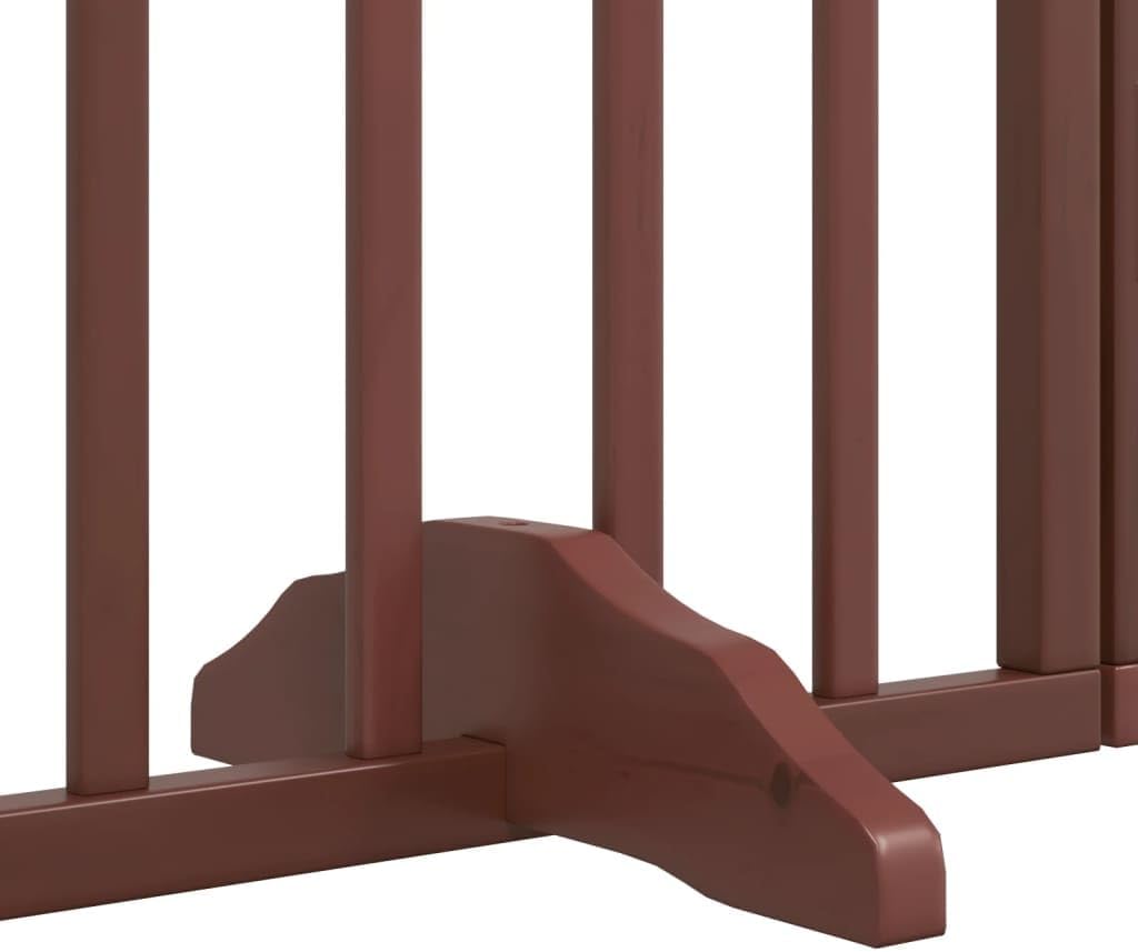 vidaXL Hundetor 6-TLG., Hundegitter Faltbar mit Tür Stützbeine, Schutzgitter für Wohnzimmer Küche Tr