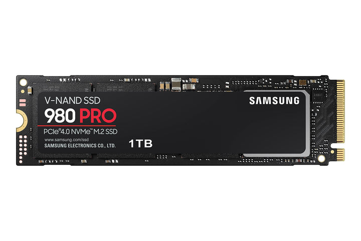 Samsung 980 PRO NVMe M.2 SSD, 1 TB, PCIe 4.0, 7.000 MB/s Lesen, 5.000 MB/s Schreiben, Interne SSD fü