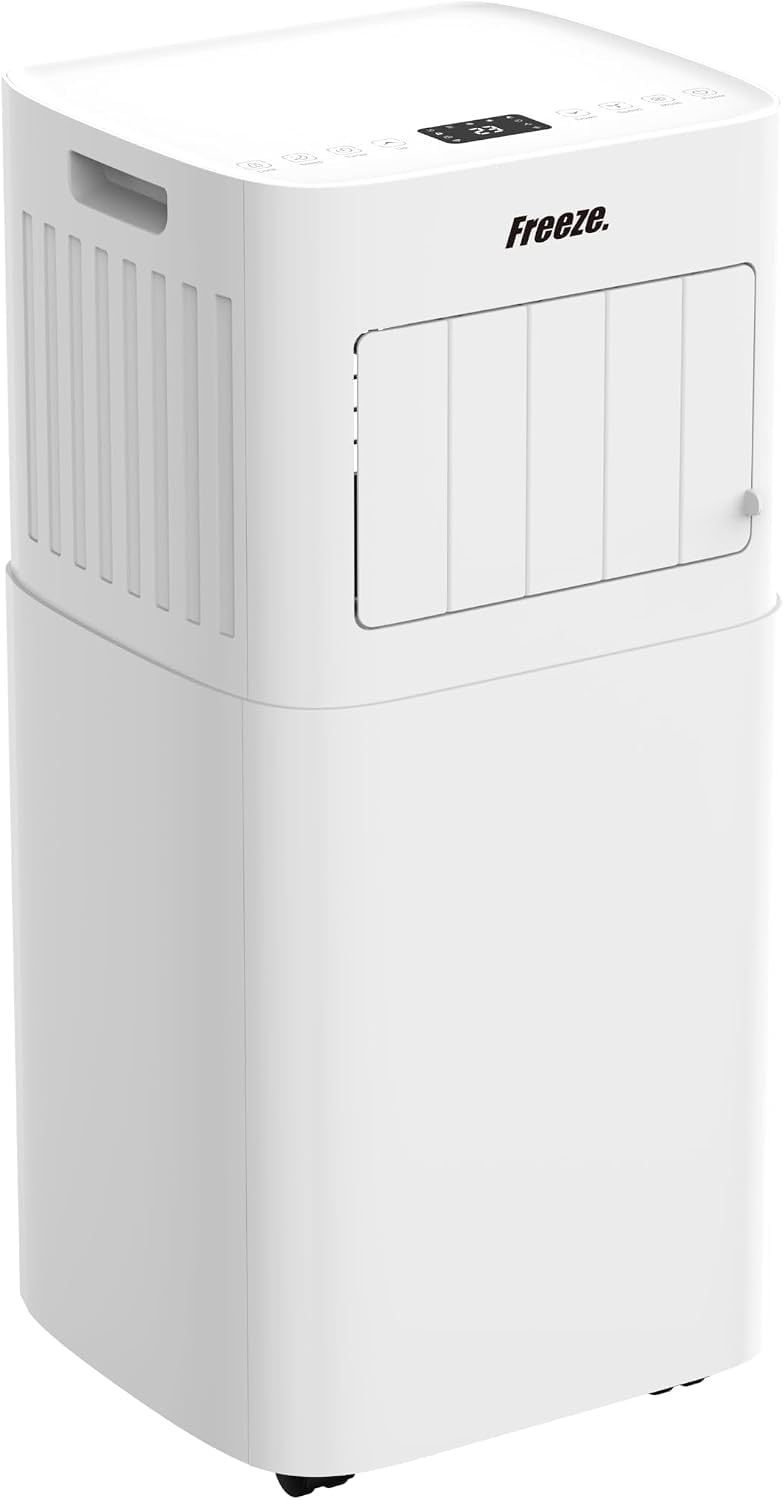 Freeze. nine 9000BTU Mobile Klimaanlage Weiss – Monoblock-Klimagerät mit LED-Display &amp; Fernbedienung