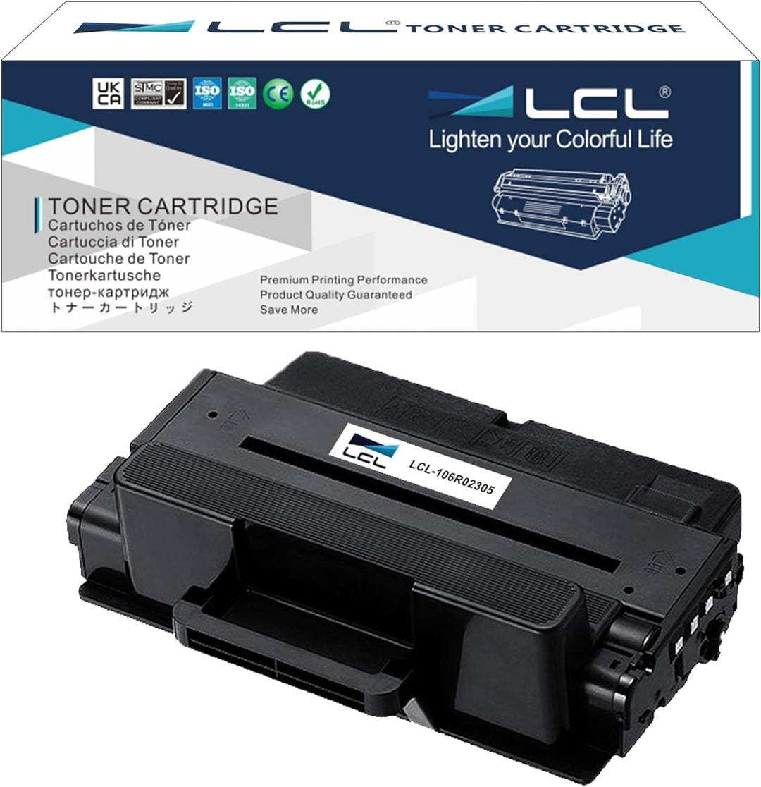 LCL Kompatibel Tonerkartusche Phaser 3320 106R02305 5000Seiten (Schwarz) Ersatz für Xerox Phaser 332