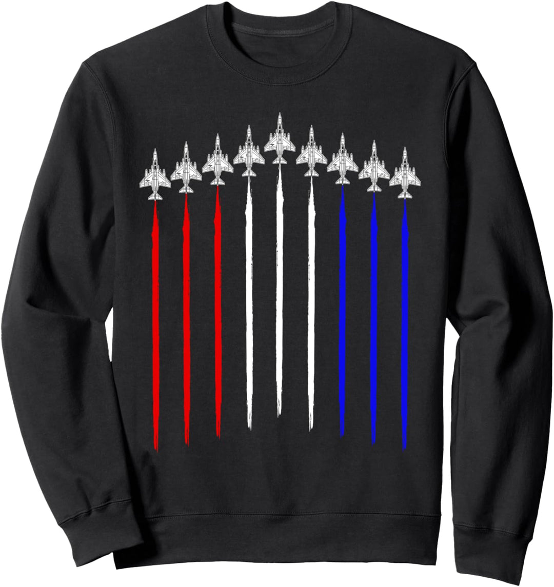 F-4 Phantom Squadron Flugzeug Kondensrate USA Flagge F4 Sweatshirt
