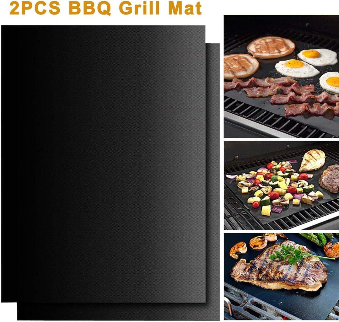 grilljoy Grillbesteck Set 24-teilig aus Edelstahl mit Aluminiumkoffer – Hitzebeständige Griffe & rut