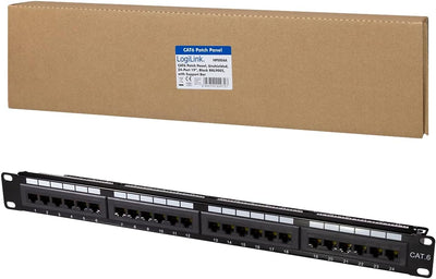 LogiLink Professional PrimeLine Cat.6 (250 MHz) Patchpanel - Verteilerfeld, 19", UTP (ungeschirmt) 2