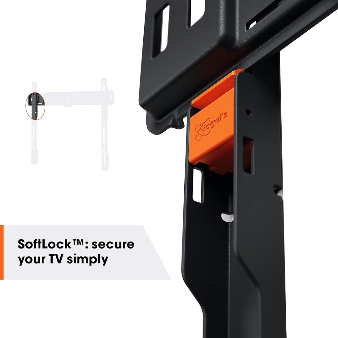 Vogel's Quick TVM 1405 Flache TV-Wandhalterung für 32-77 Zoll Fernseher, Max. 50 kg, TV Halterung ma