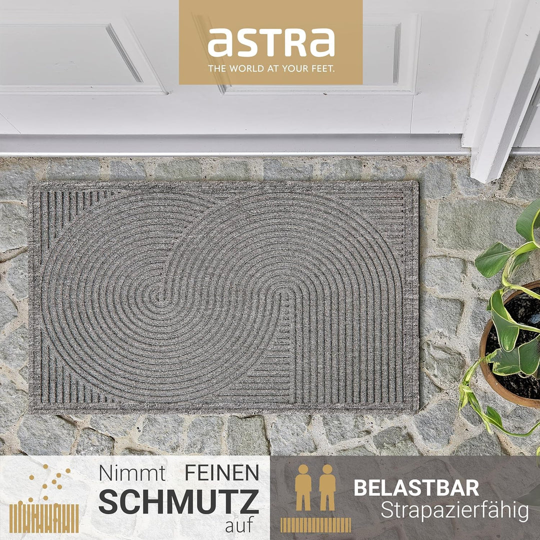 Astra Fussmatte aussen rutschfest - Schmutzfangmatte wetterfest - Outdoor Türmatte für Eingangsberei