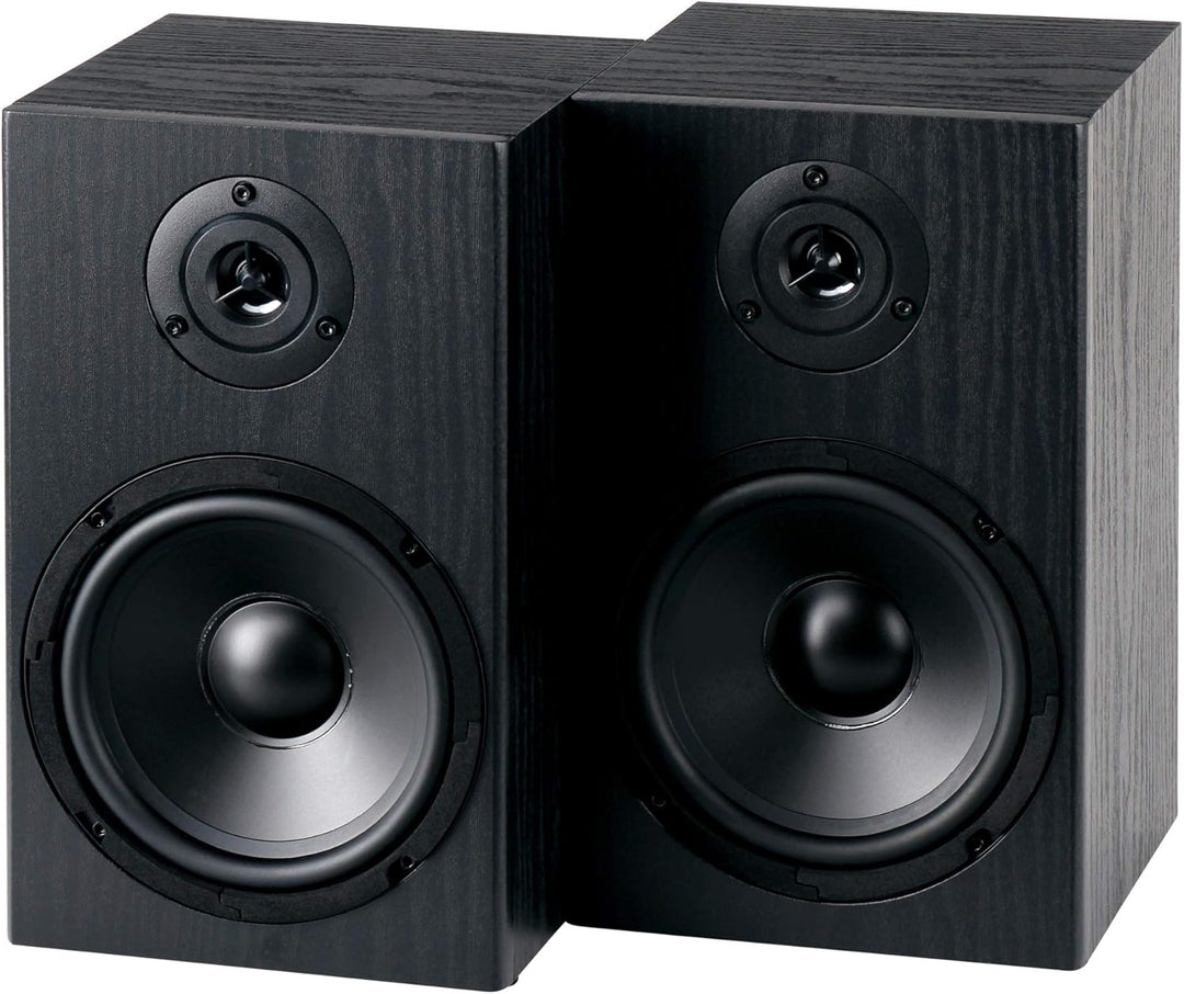 McGrey BMS-80 BK Micro-Stereo Anlage - inkl. Mini-Verstärker und Boxenkabel - Cinch und AUX-Eingang