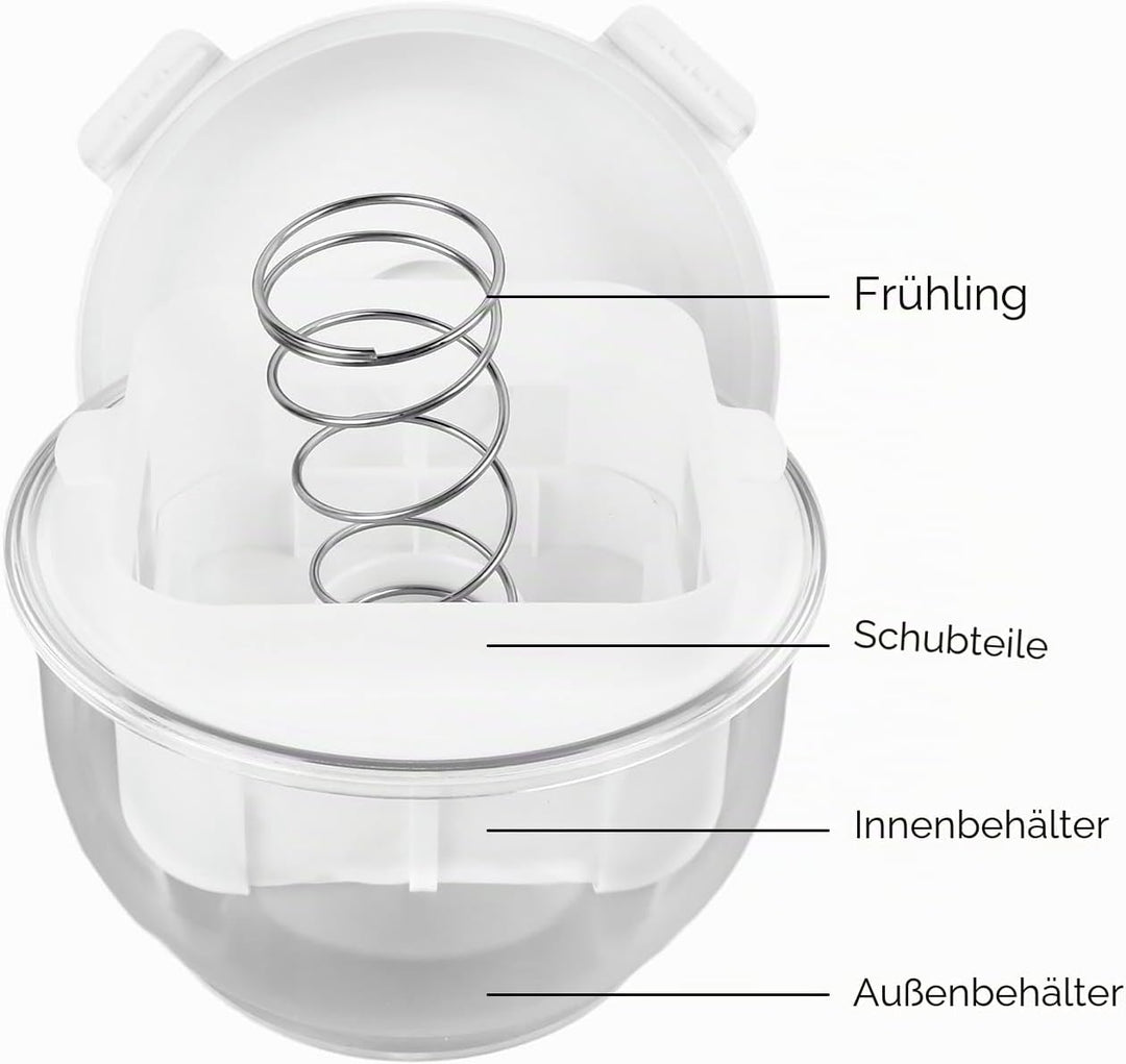 Joghurtsieb, Griechischer Joghurtbereiter aus Edelstahl mit Extra Feinmaschigem Siebfilter, Wiederve